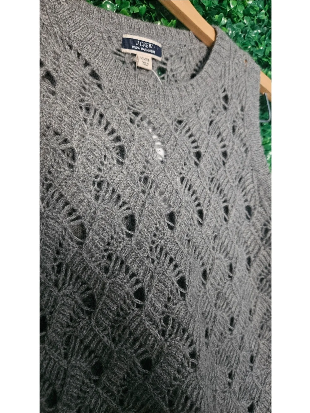 J.Crew Cashmere Pointelle Sweater Shell